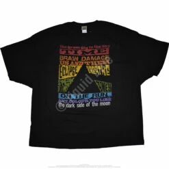 Pink Floyd Dark Side Tracks Dark Heather Tri-Blend T-Shirt -MLB Shop 61856 plussize 35336.1488396664