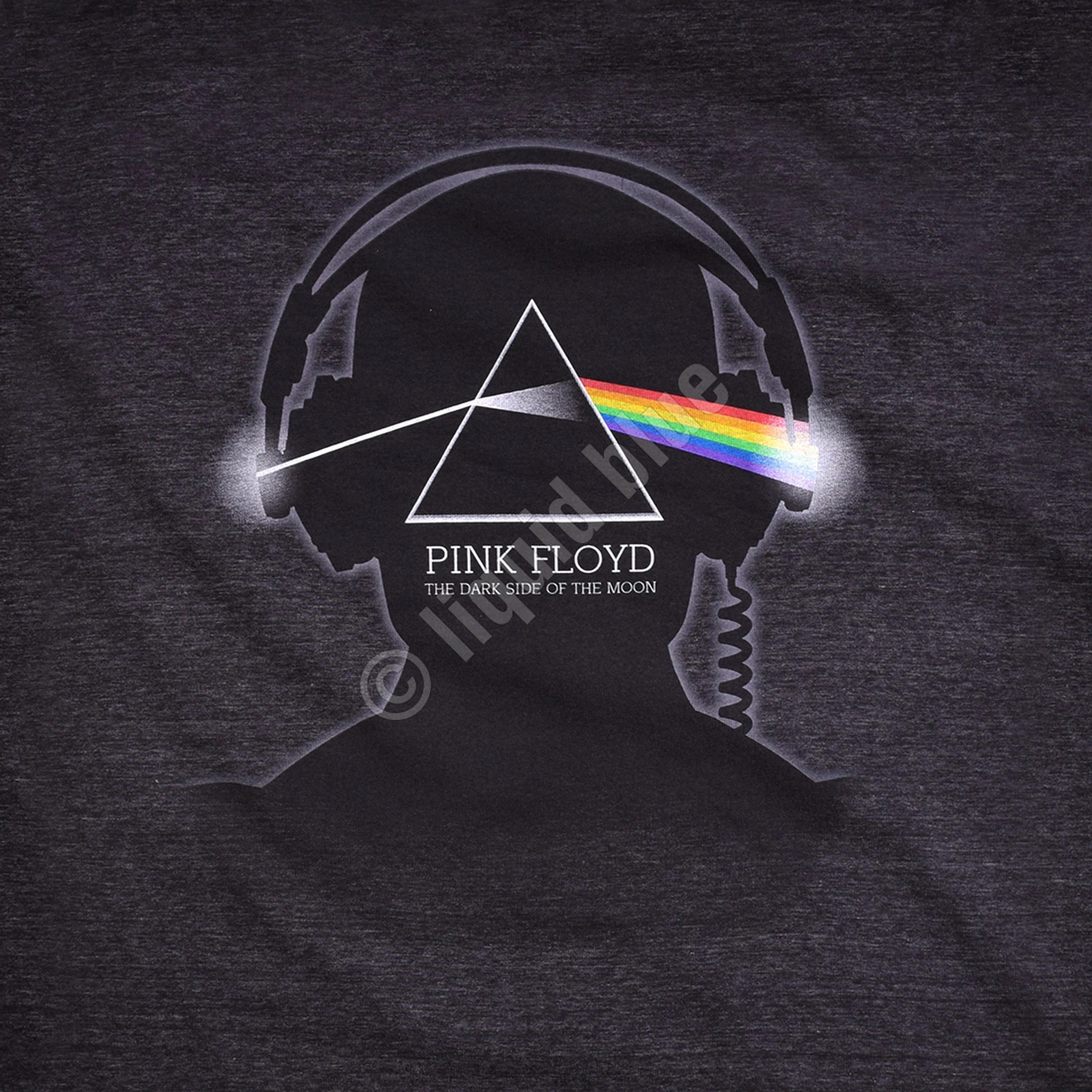 Pink Floyd Dark Side Beats Dark Heather Tri-Blend T-Shirt 6 Pink Floyd Dark Side Beats Dark Heather Tri-Blend T-Shirt - Image 4