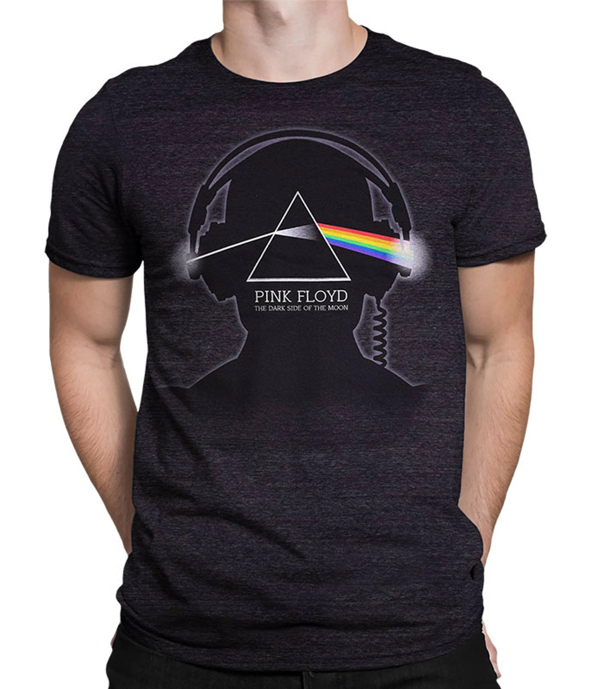 Pink Floyd Dark Side Beats Dark Heather Tri-Blend T-Shirt 3 Pink Floyd Dark Side Beats Dark Heather Tri-Blend T-Shirt
