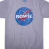 DAVID BOWIE Bowies In Space Heather Poly-Cotton T-Shirt -MLB Shop 61876f 56217.1569264553