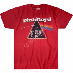 Pink Floyd Dark Side Retro Red Heather Poly-Cotton T-Shirt -MLB Shop 61976f 61342.1488830675