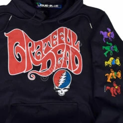The Grateful Dead Navy Sleeve Printed Hoodie -MLB Shop 62351f 1 48798.1650310407