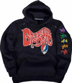 The Grateful Dead Navy Sleeve Printed Hoodie