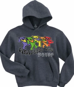 Trippy Bears Grey Hoodie