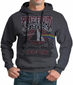 Pink Floyd Carnegie Hall Dark Heather Pullover Hoodie