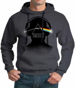 Pink Floyd Dark Side Beats Dark Heather Pullover Hoodie