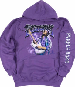 Purple Haze Purple Sleeve Printed Hoodie