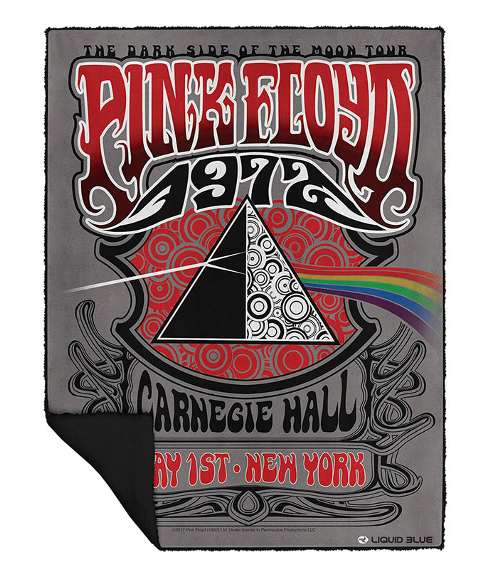 Pink Floyd Carnegie Hall Fleece Throw Blanket 3 Pink Floyd Carnegie Hall Fleece Throw Blanket