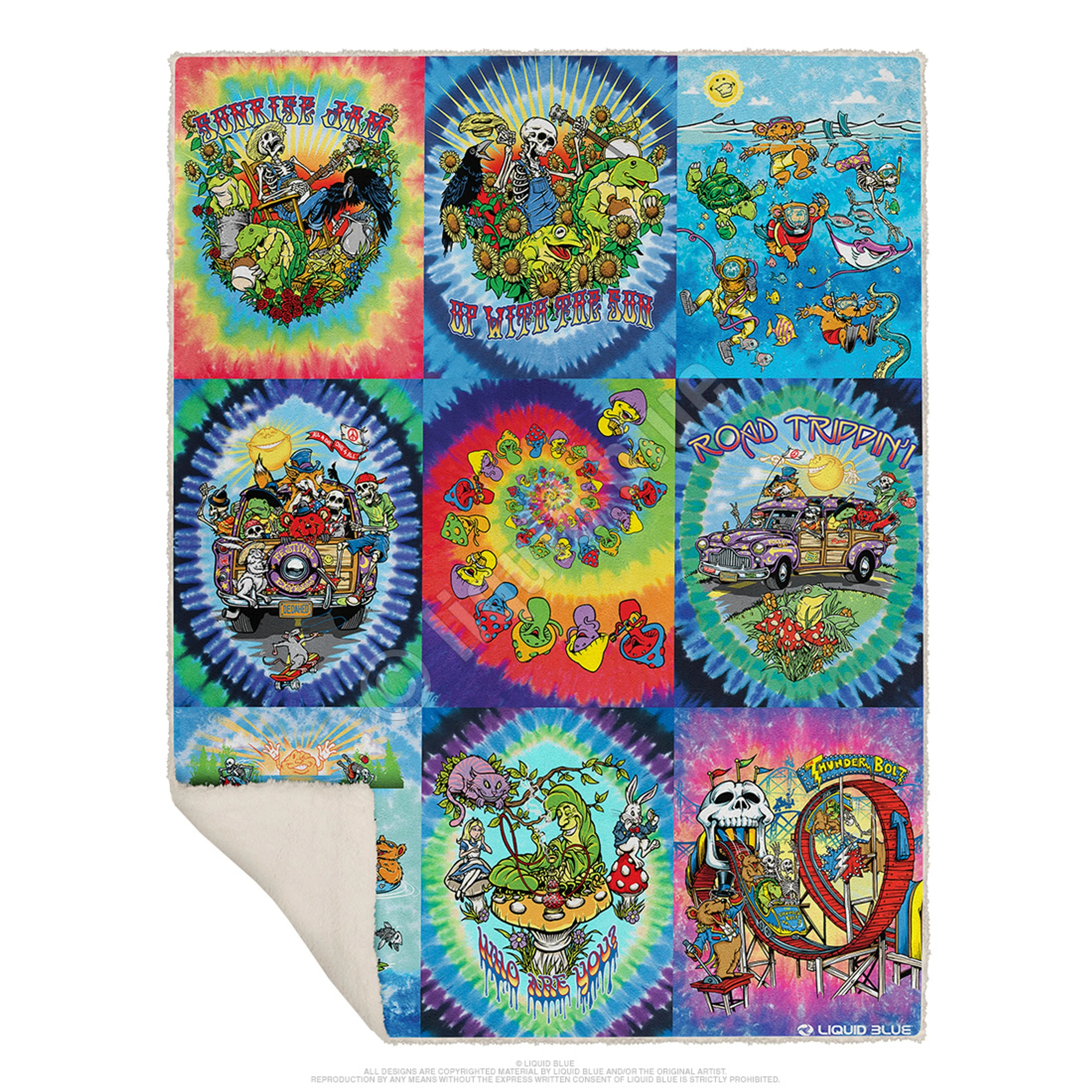 Light Fantasy Collection Fleece Throw Blanket 4 Light Fantasy Collection Fleece Throw Blanket - Image 2