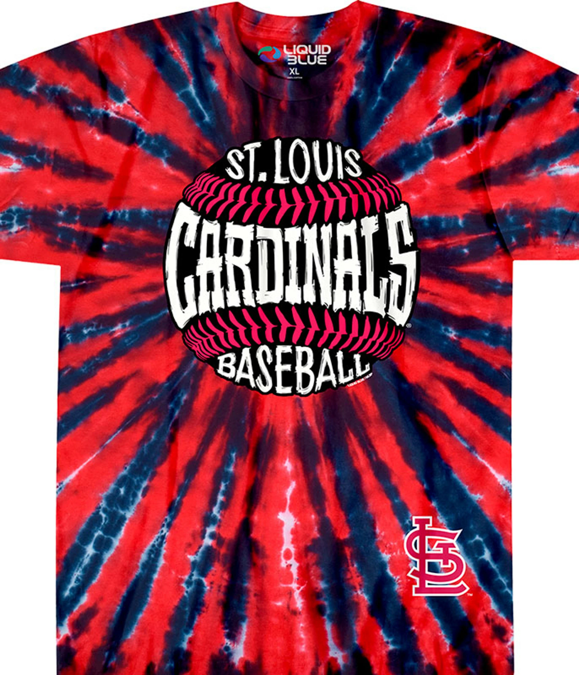MLB St. Louis Cardinals Burst Tie-Dye T-Shirt 3 MLB St. Louis Cardinals Burst Tie-Dye T-Shirt