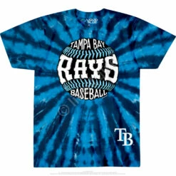 MLB Tampa Bay Rays Burst Tie-Dye T-Shirt -MLB Shop BT108f 03580.1502992202