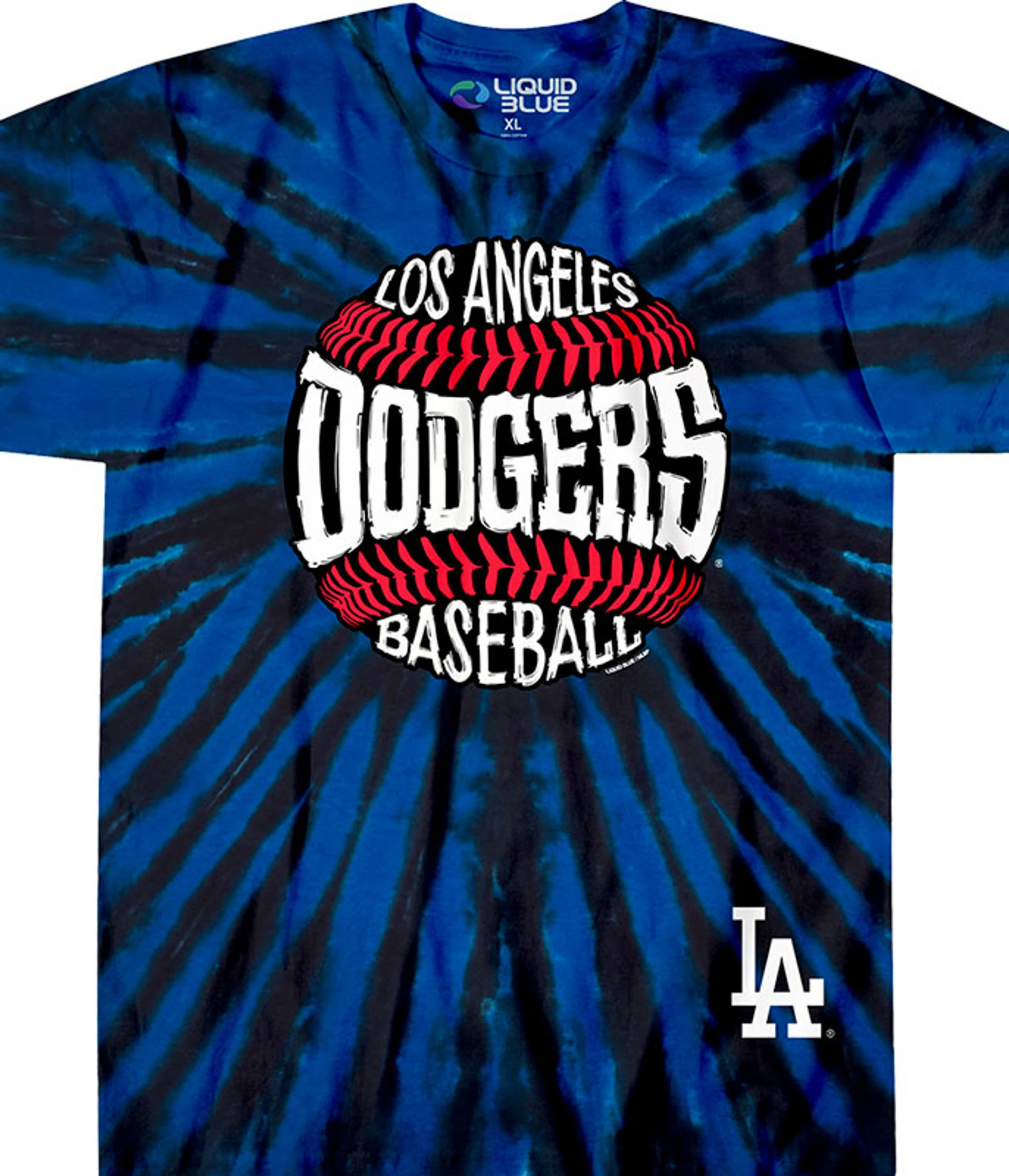 MLB Los Angeles Dodgers Burst Tie-Dye T-Shirt 3 MLB Los Angeles Dodgers Burst Tie-Dye T-Shirt