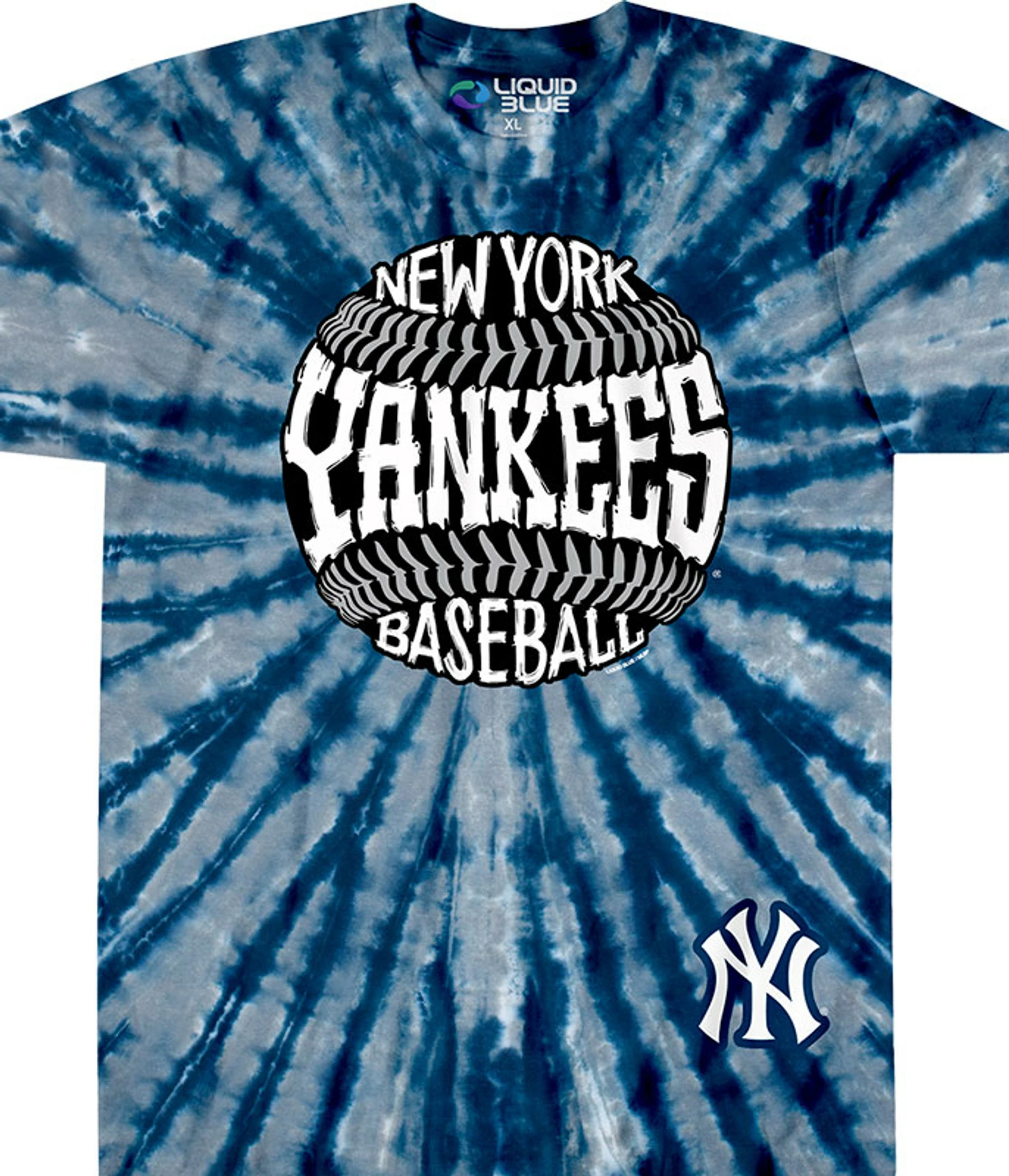 MLB New York Yankees Burst Tie-Dye T-Shirt 3 MLB New York Yankees Burst Tie-Dye T-Shirt