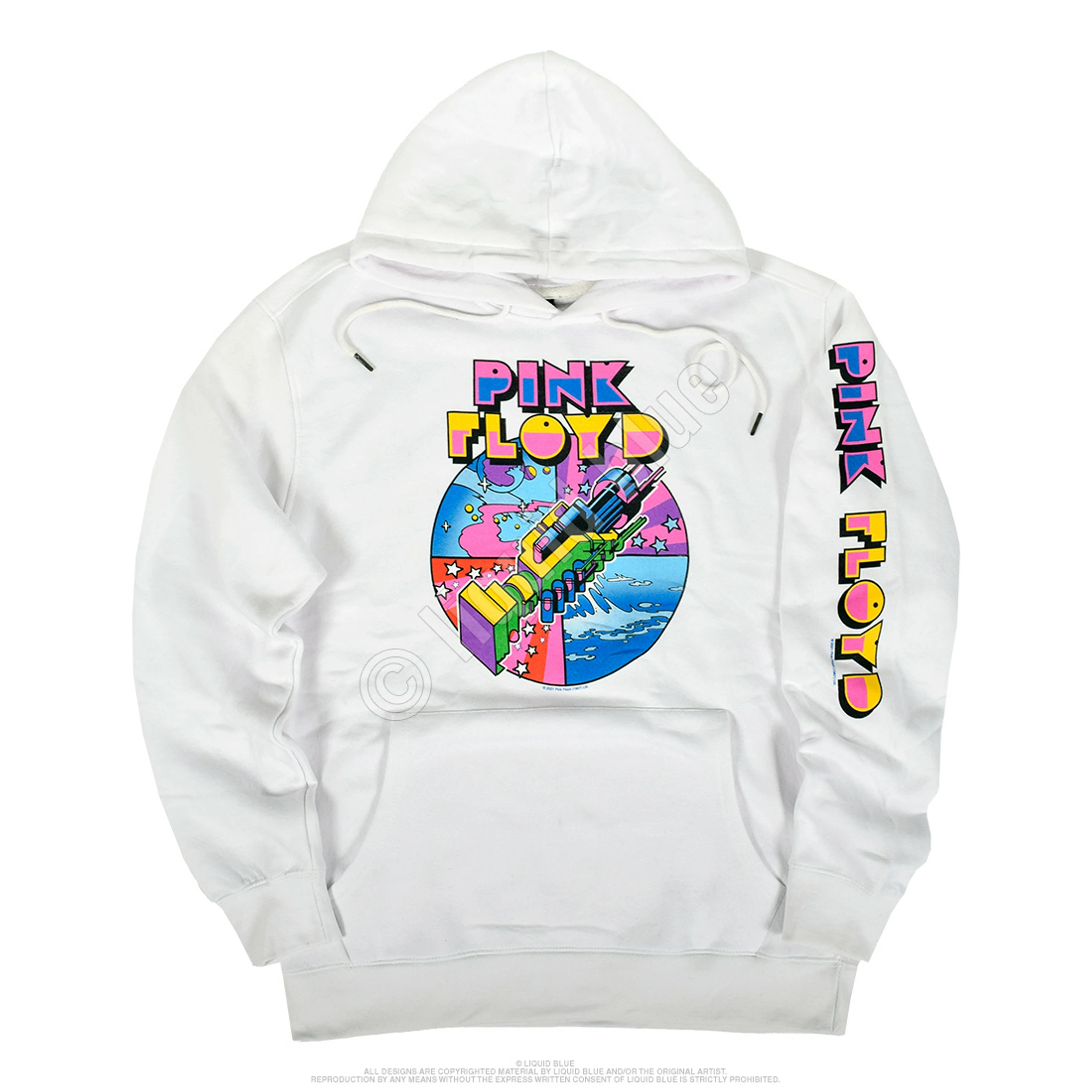 Pink Floyd WYWH Mod White Sleeve Printed Hoodie 4 Pink Floyd WYWH Mod White Sleeve Printed Hoodie - Image 2