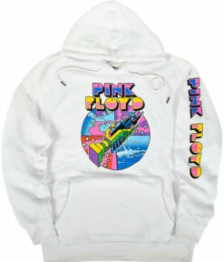 Pink Floyd WYWH Mod White Sleeve Printed Hoodie