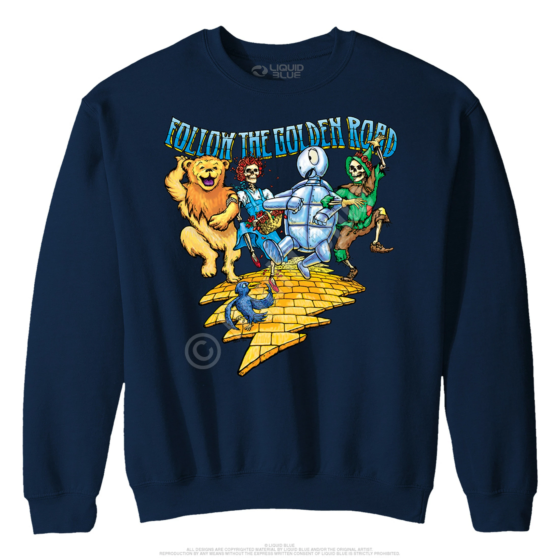 Golden Road Navy Sweatshirt 4 Golden Road Navy Sweatshirt - Image 2