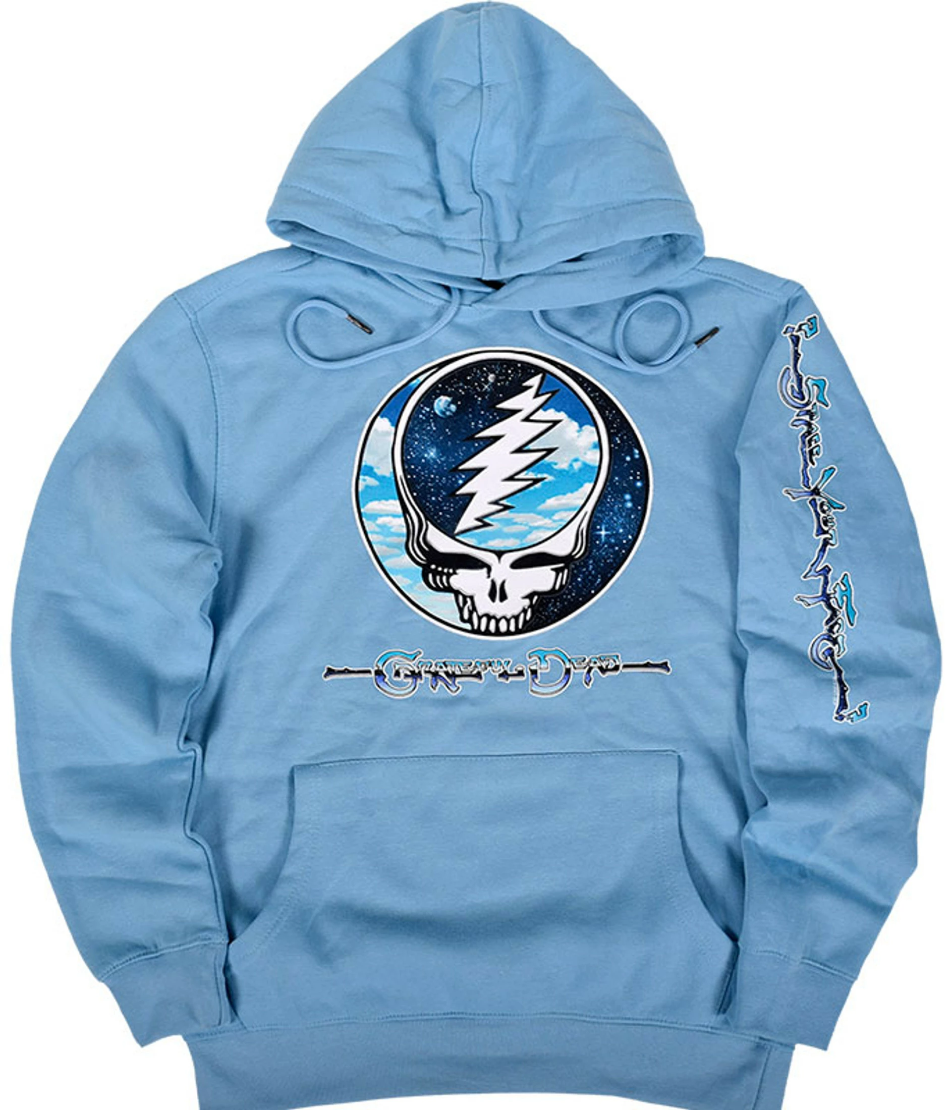 Steal Your Sky Space Light Blue Sleeve Printed Hoodie 3 Steal Your Sky Space Light Blue Sleeve Printed Hoodie