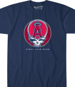 MLB Los Angeles Angels Steal Your Base Navy Athletic T-Shirt