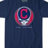 MLB Cleveland Guardians Steal Your Base Navy Athletic T-Shirt -MLB Shop GC112f 10223.1683828162