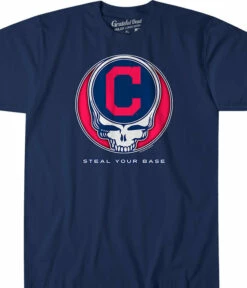 MLB Cleveland Guardians Steal Your Base Navy Athletic T-Shirt