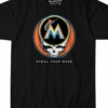MLB Miami Marlins Steal Your Base Black Athletic T-Shirt