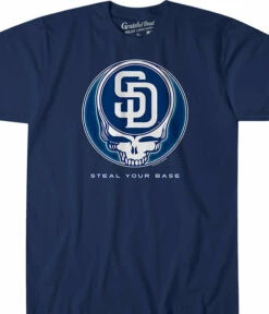 MLB San Diego Padres Steal Your Base Navy Athletic T-Shirt