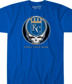 MLB Kansas City Royals Steal Your Base Blue Athletic T-Shirt