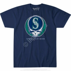 MLB Seattle Mariners Steal Your Base Navy Athletic T-Shirt -MLB Shop GC125f 23533.1541540029