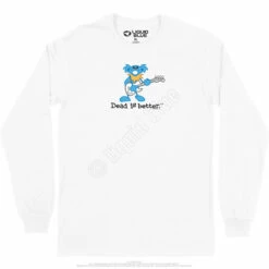 Guitar Dead Is Better Long Sleeve T-Shirt 36 Guitar Dead Is Better Long Sleeve T-Shirt -MLB Shop GD0035LSWHTf 40218.1665850594