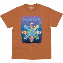 Peace On Earth T-Shirt -MLB Shop GD0052SSTOGf 73775.1669597937