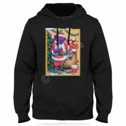 Santa Bear Hoodie -MLB Shop GD0053HDBLKf 61589.1669597527