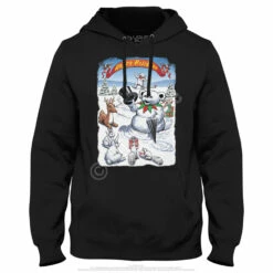 Snowman Bear Hoodie -MLB Shop GD0054HDBLKf 57091.1669596946