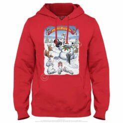 Snowman Bear Hoodie -MLB Shop GD0054HDREDf 01757.1669596946