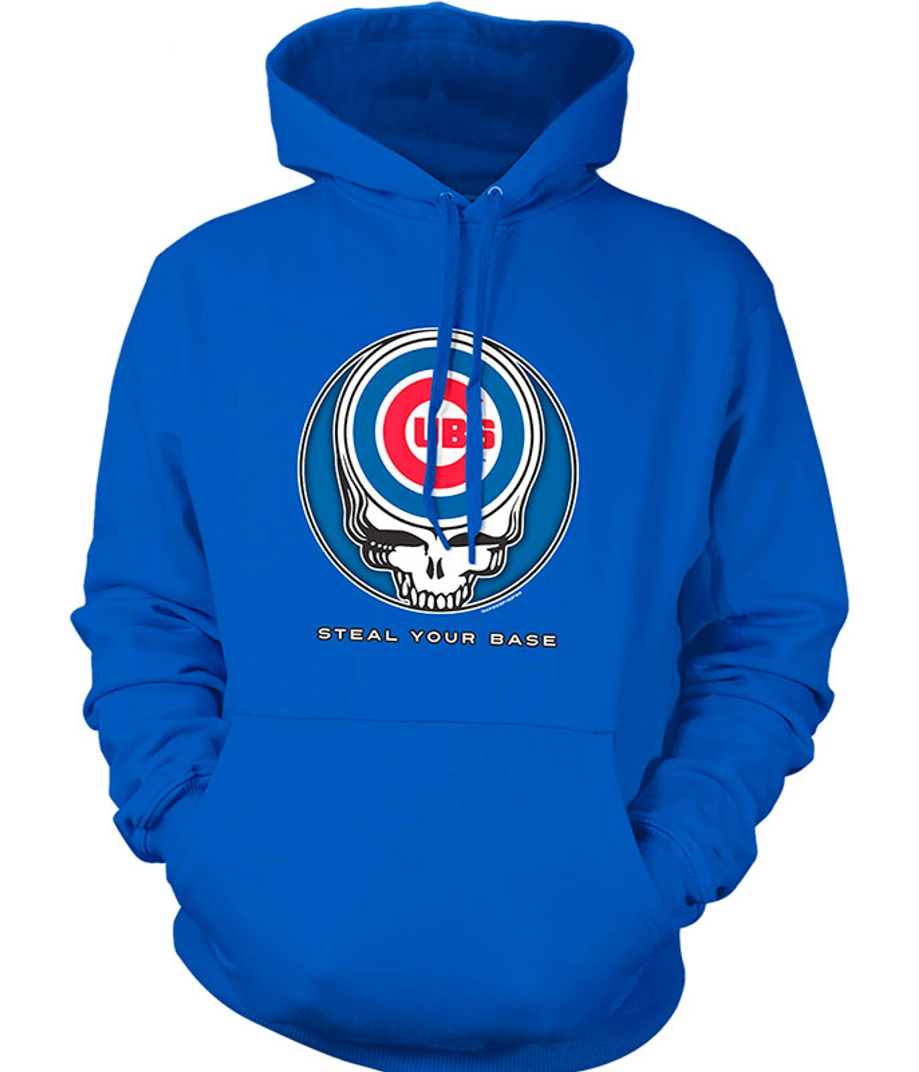 MLB Chicago Cubs Steal Your Base Blue Hoodie 3 MLB Chicago Cubs Steal Your Base Blue Hoodie