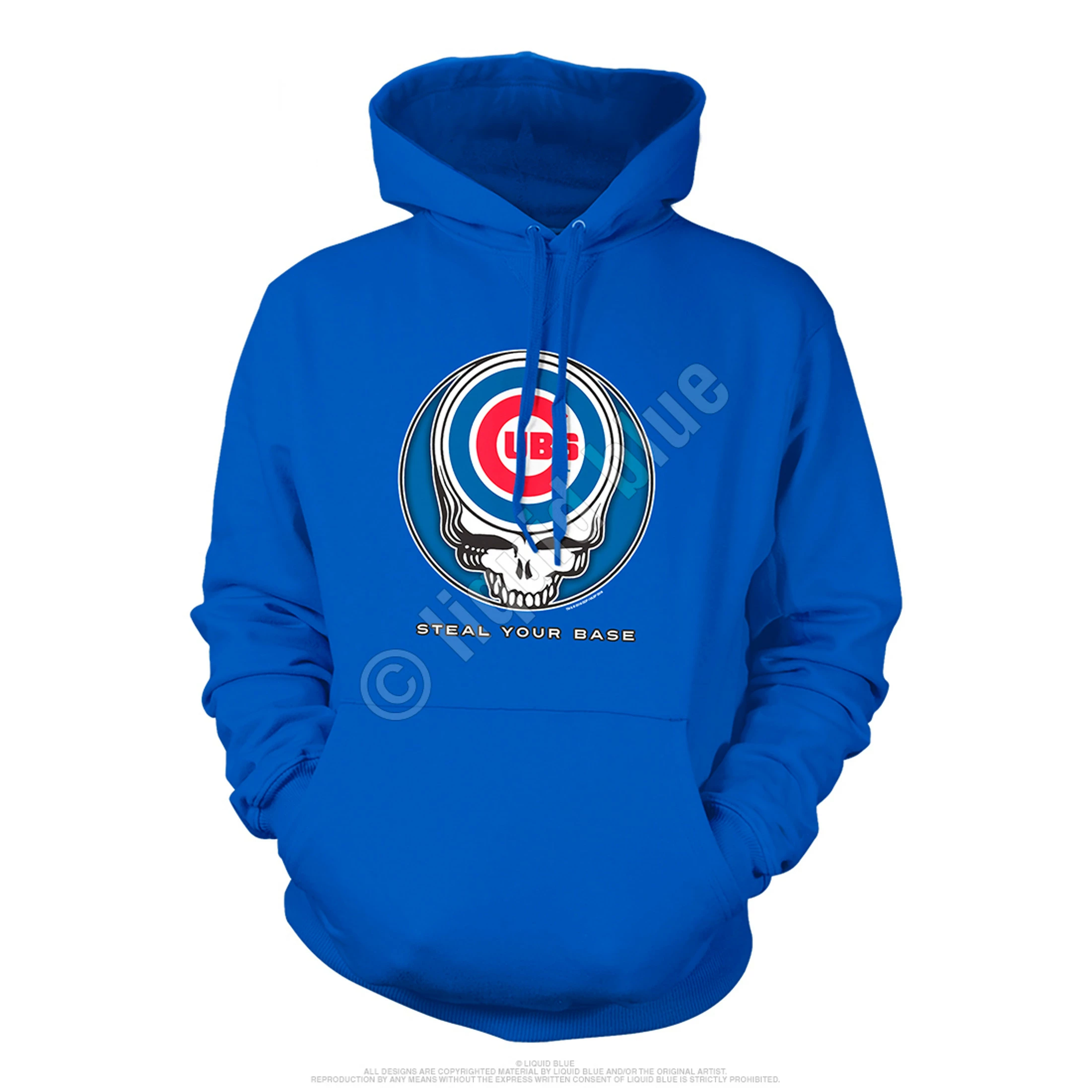 MLB Chicago Cubs Steal Your Base Blue Hoodie 4 MLB Chicago Cubs Steal Your Base Blue Hoodie - Image 2