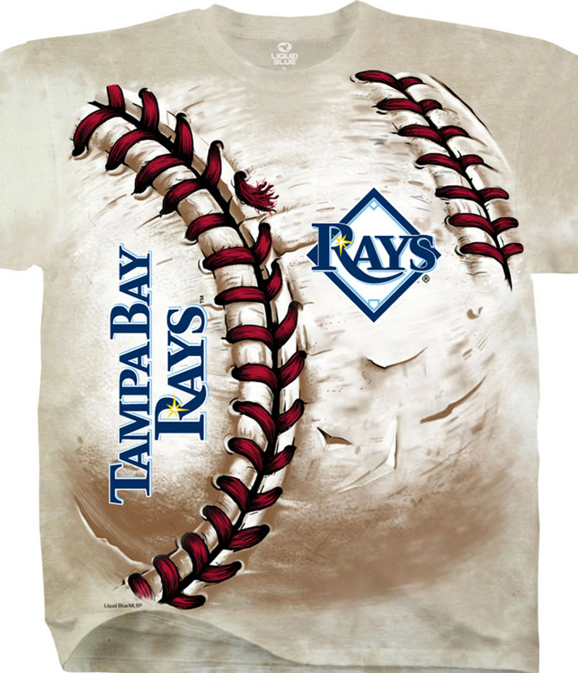 MLB Tampa Bay Rays Hardball Tie-Dye T-Shirt 3 MLB Tampa Bay Rays Hardball Tie-Dye T-Shirt
