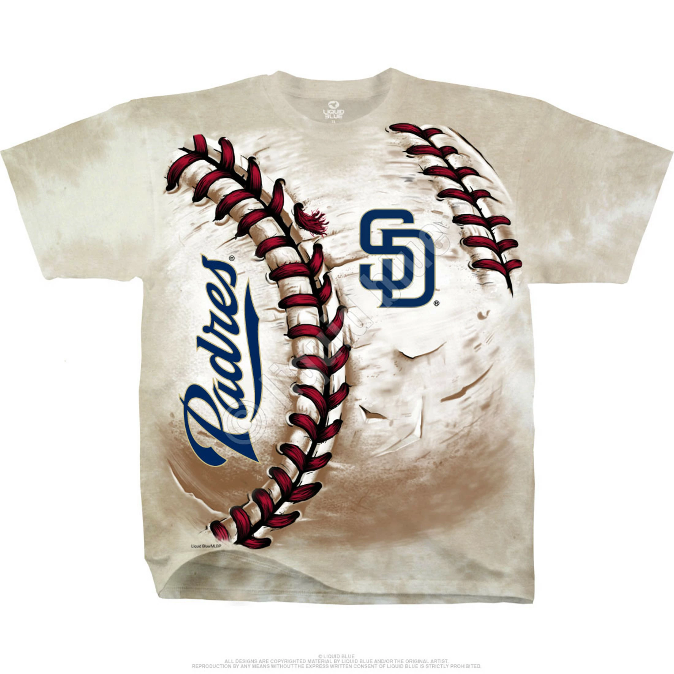 MLB San Diego Padres Hardball Tie-Dye T-Shirt 4 MLB San Diego Padres Hardball Tie-Dye T-Shirt - Image 2