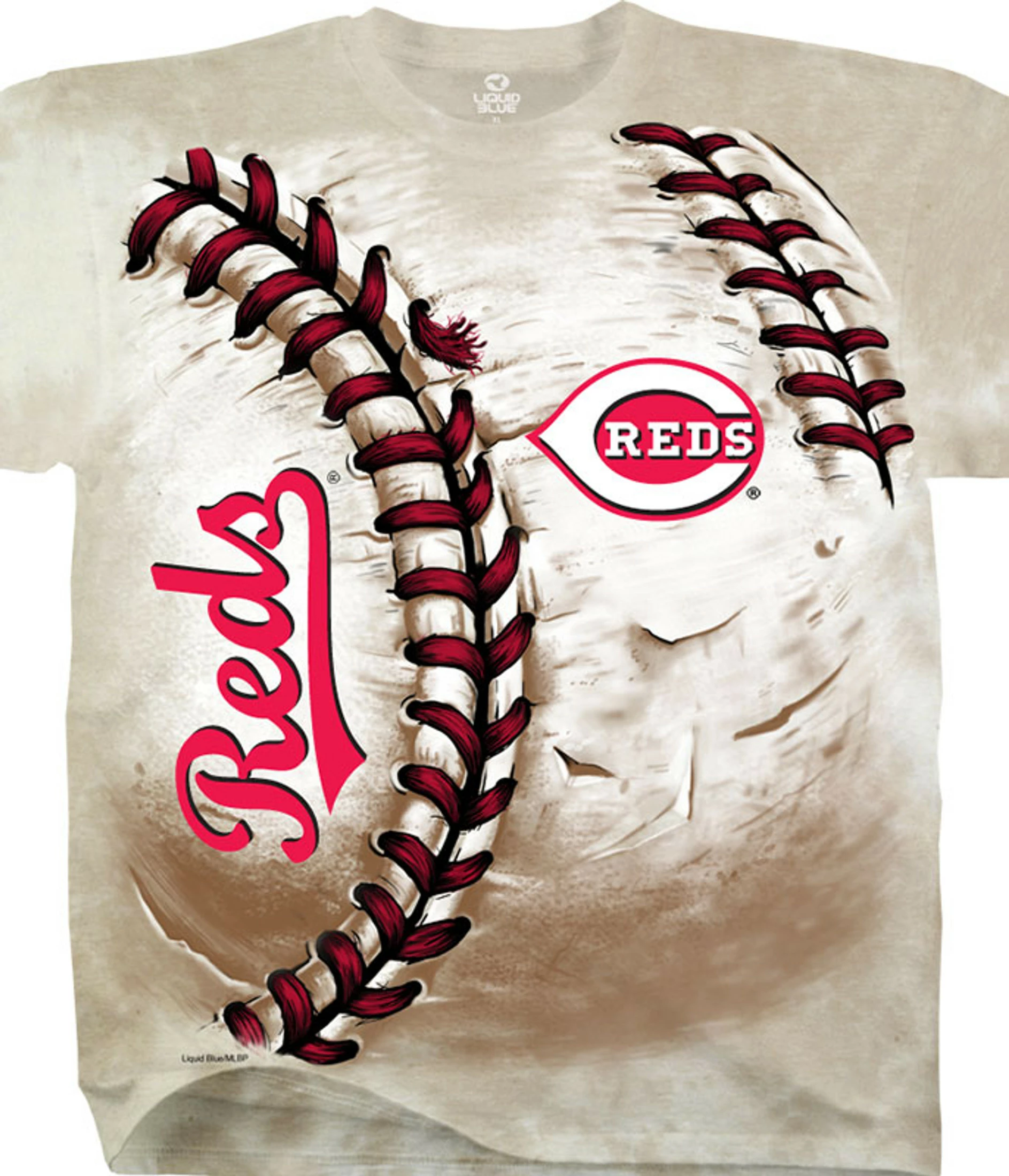MLB Cincinnati Reds Hardball Tie-Dye T-Shirt 3 MLB Cincinnati Reds Hardball Tie-Dye T-Shirt