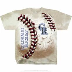 MLB Colorado Rockies Hardball Tie-Dye T-Shirt -MLB Shop HB123f 78512.1426609944