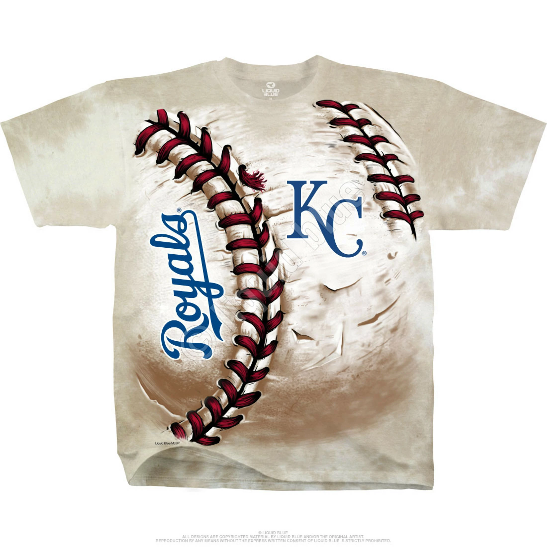 MLB Kansas City Royals Hardball Tie-Dye T-Shirt 4 MLB Kansas City Royals Hardball Tie-Dye T-Shirt - Image 2