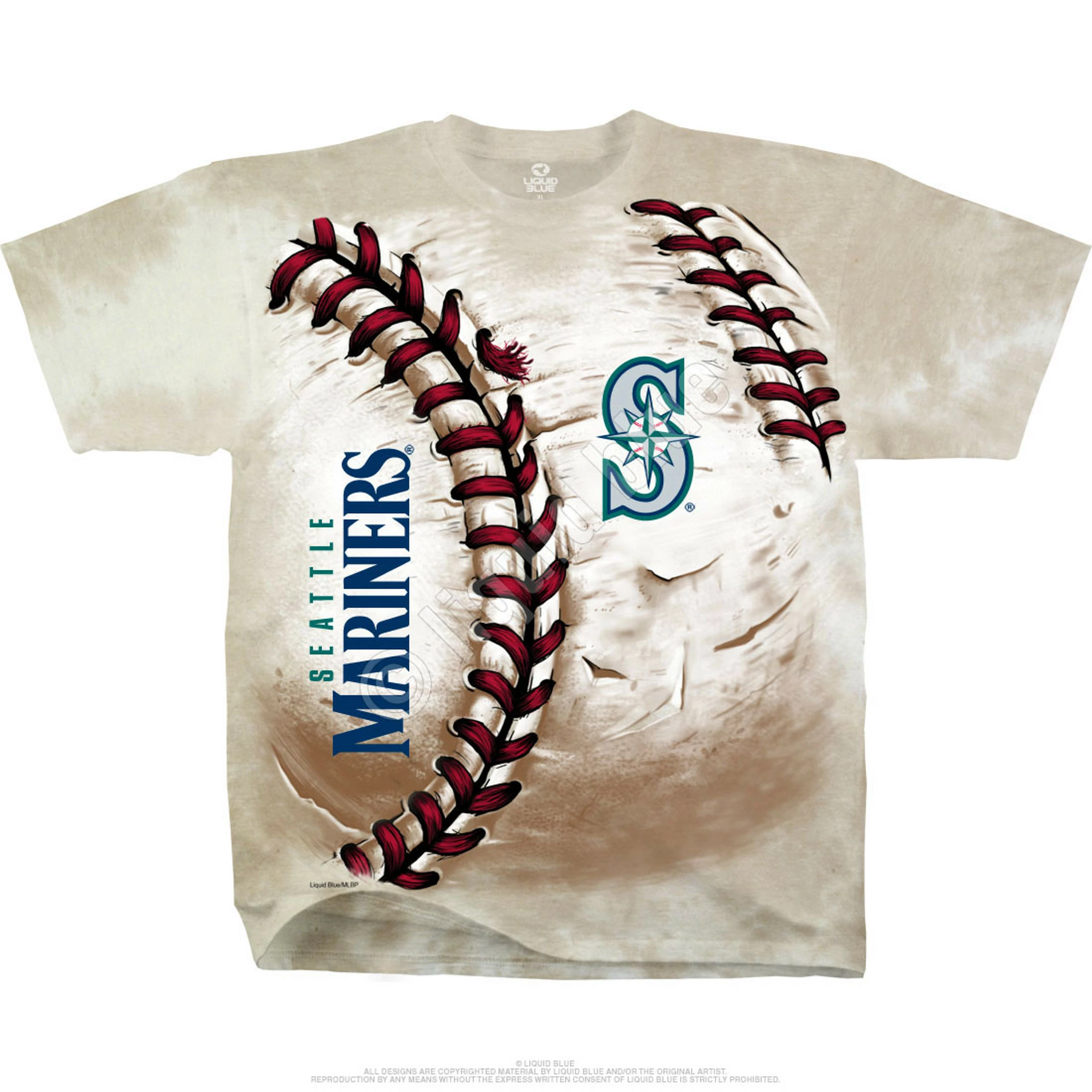 MLB Seattle Mariners Hardball Tie-Dye T-Shirt 4 MLB Seattle Mariners Hardball Tie-Dye T-Shirt - Image 2