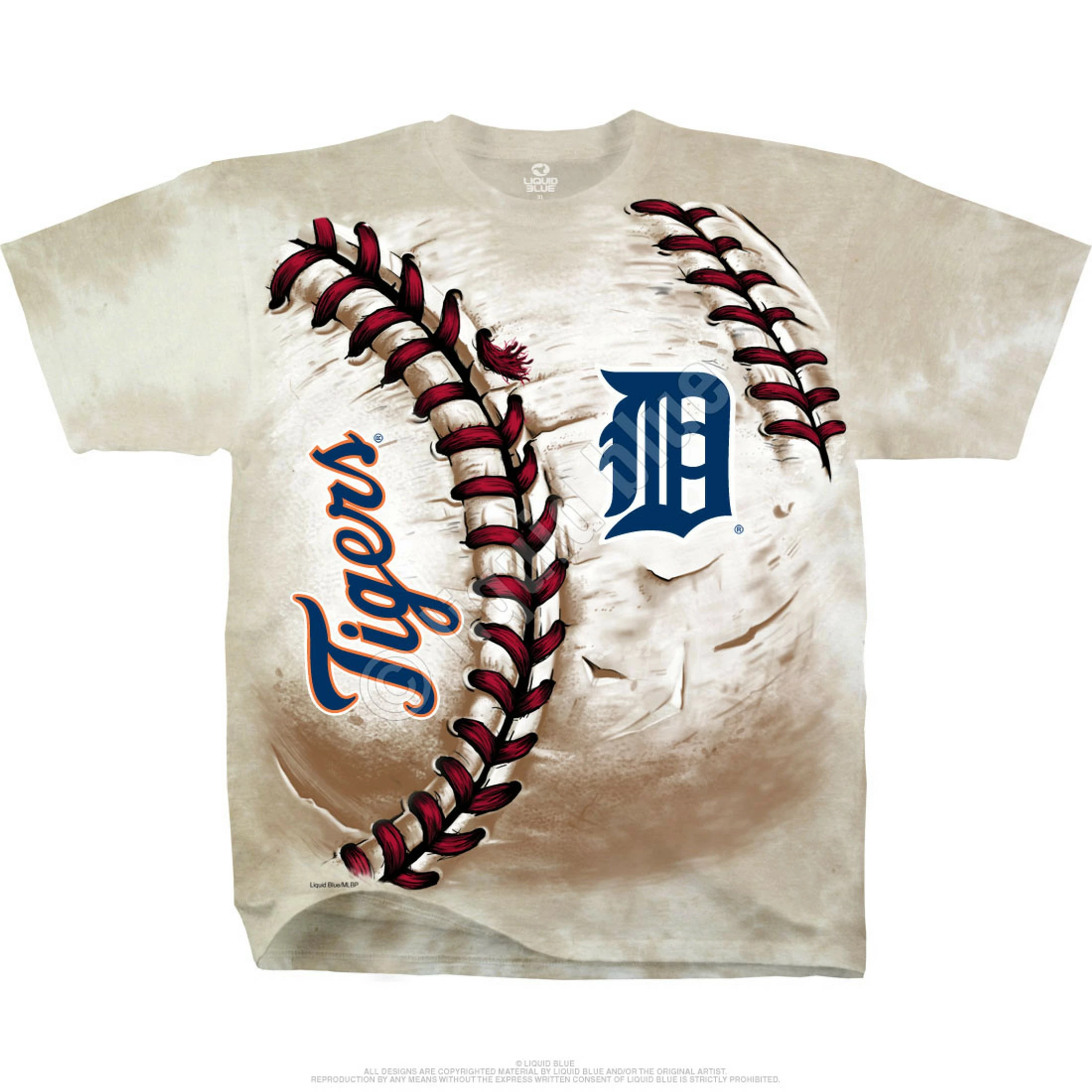 MLB Detroit Tigers Hardball Tie-Dye T-Shirt 4 MLB Detroit Tigers Hardball Tie-Dye T-Shirt - Image 2