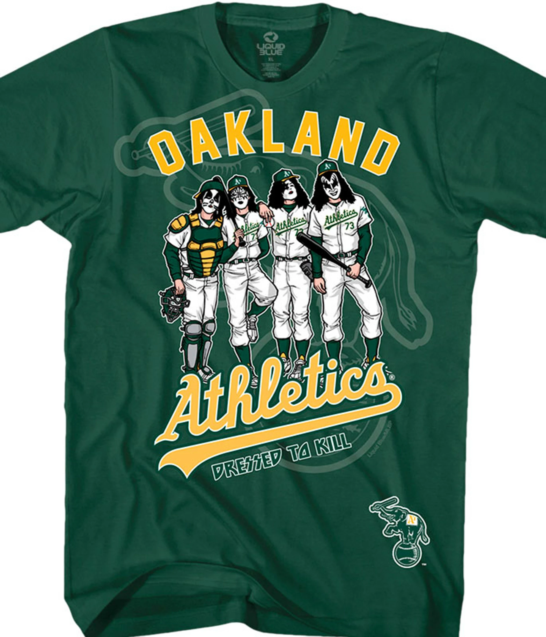 MLB Oakland Athletics Dressed To Kill Green T-Shirt 3 MLB Oakland Athletics Dressed To Kill Green T-Shirt