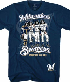 MLB Milwaukee Brewers Dressed To Kill Navy T-Shirt