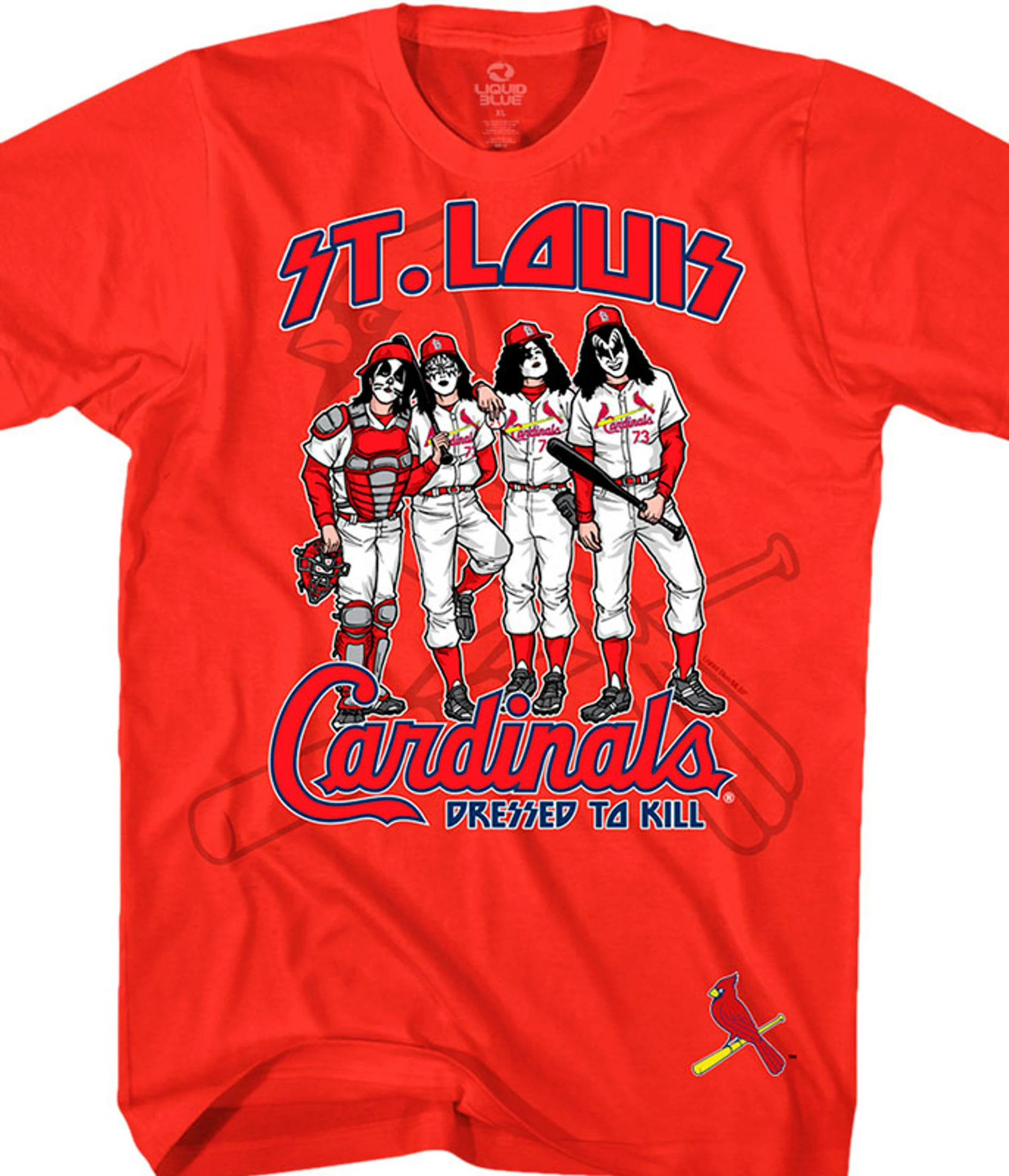 MLB St. Louis Cardinals Dressed To Kill Red T-Shirt 3 MLB St. Louis Cardinals Dressed To Kill Red T-Shirt