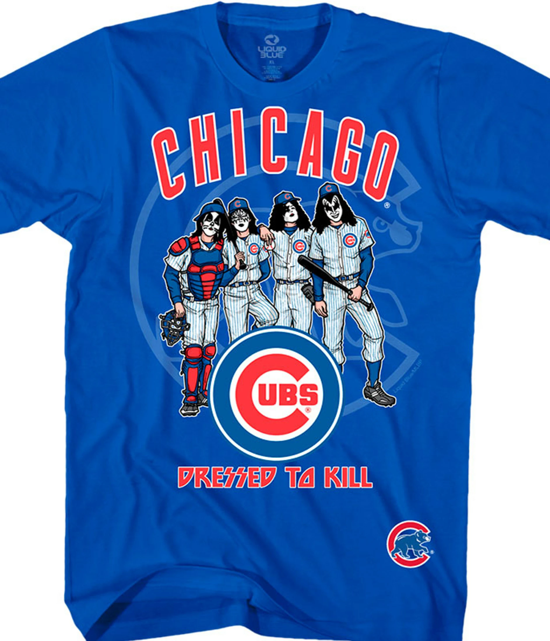 MLB Chicago Cubs Dressed To Kill Blue T-Shirt 3 MLB Chicago Cubs Dressed To Kill Blue T-Shirt