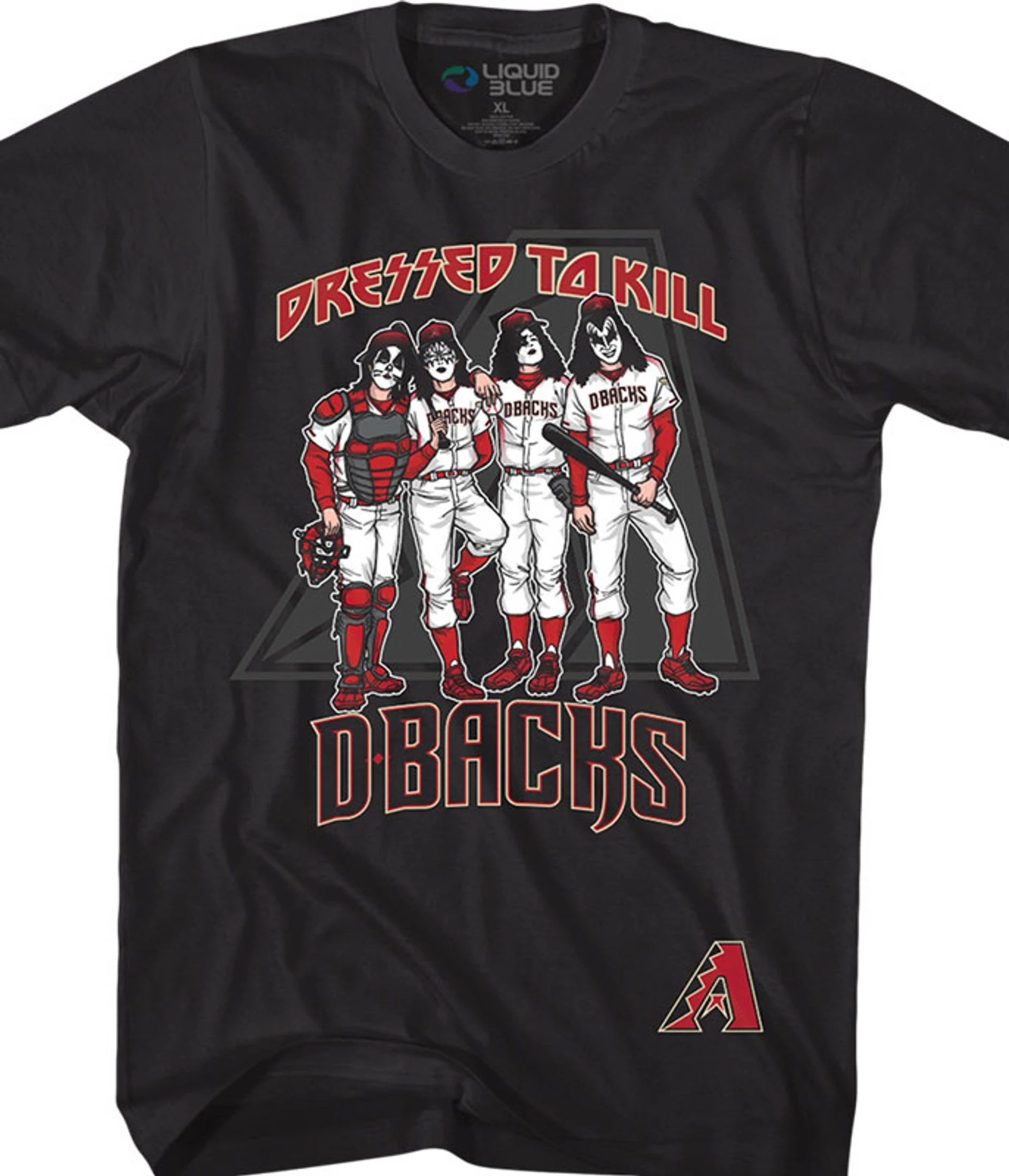 MLB Arizona Diamondbacks Dressed To Kill Black T-Shirt 3 MLB Arizona Diamondbacks Dressed To Kill Black T-Shirt