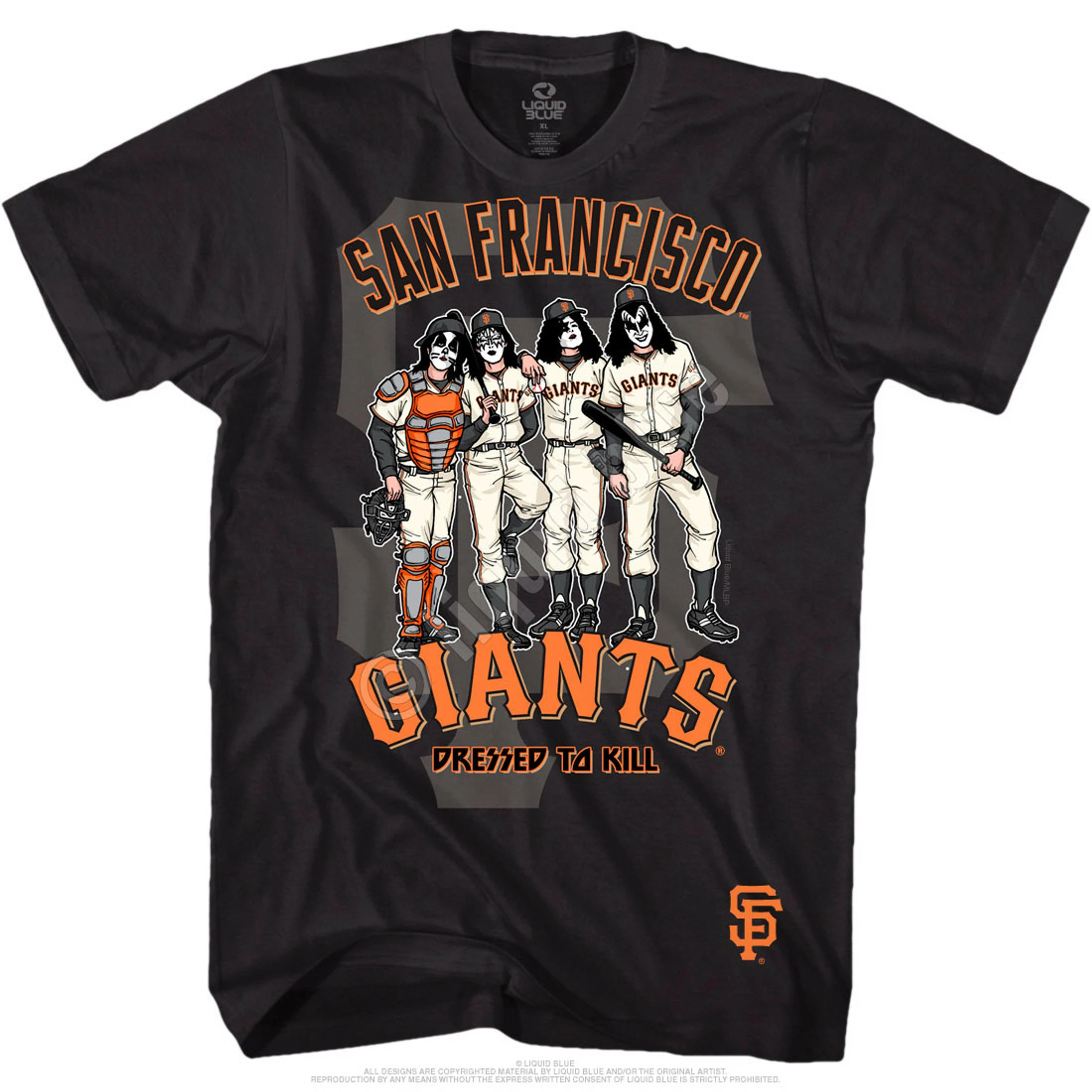 MLB San Francisco Giants Dressed To Kill Black T-Shirt 4 MLB San Francisco Giants Dressed To Kill Black T-Shirt - Image 2