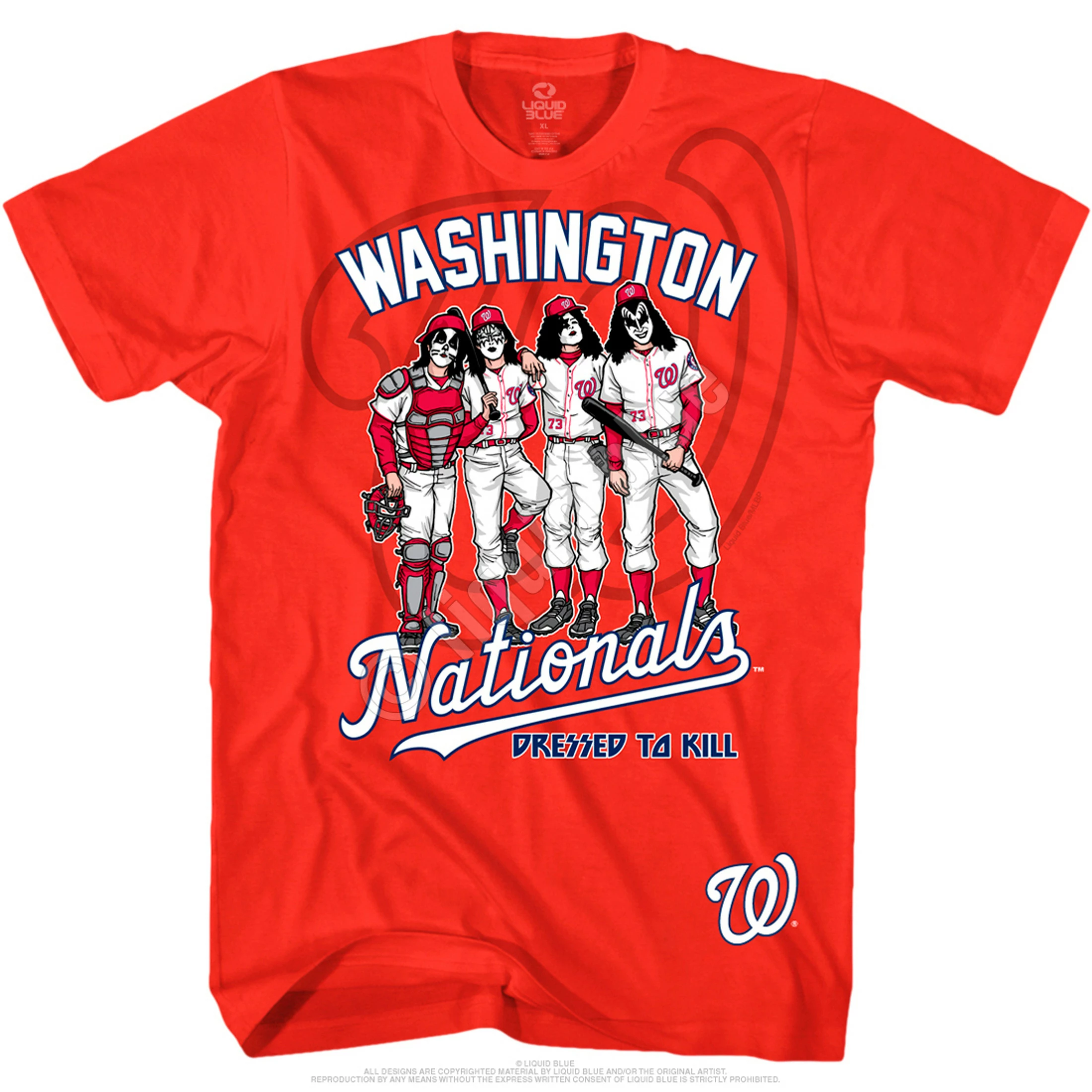 MLB Washington Nationals Dressed To Kill Red T-Shirt 4 MLB Washington Nationals Dressed To Kill Red T-Shirt - Image 2