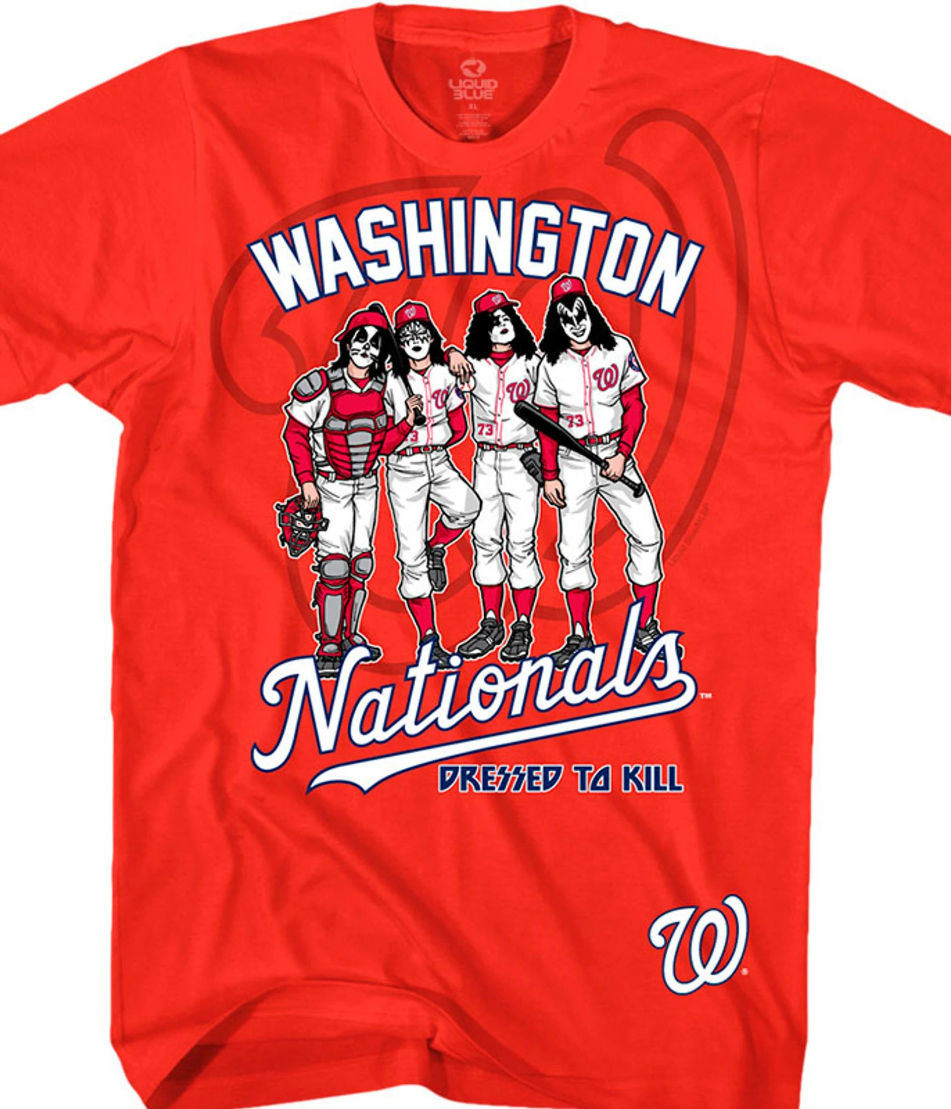 MLB Washington Nationals Dressed To Kill Red T-Shirt 3 MLB Washington Nationals Dressed To Kill Red T-Shirt